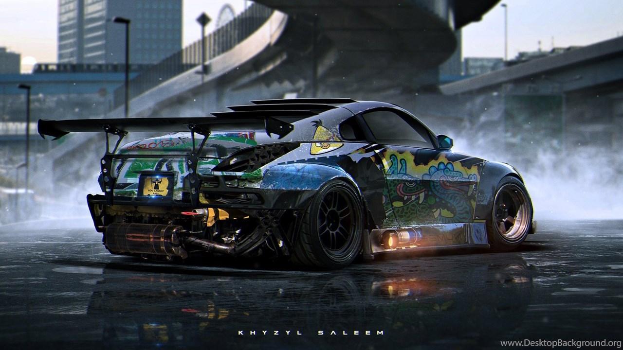 1280x720 Car, Stance, KhyzylSaleem, Nissan 350Z, Futuristic Wallpaper HD. Desktop Background