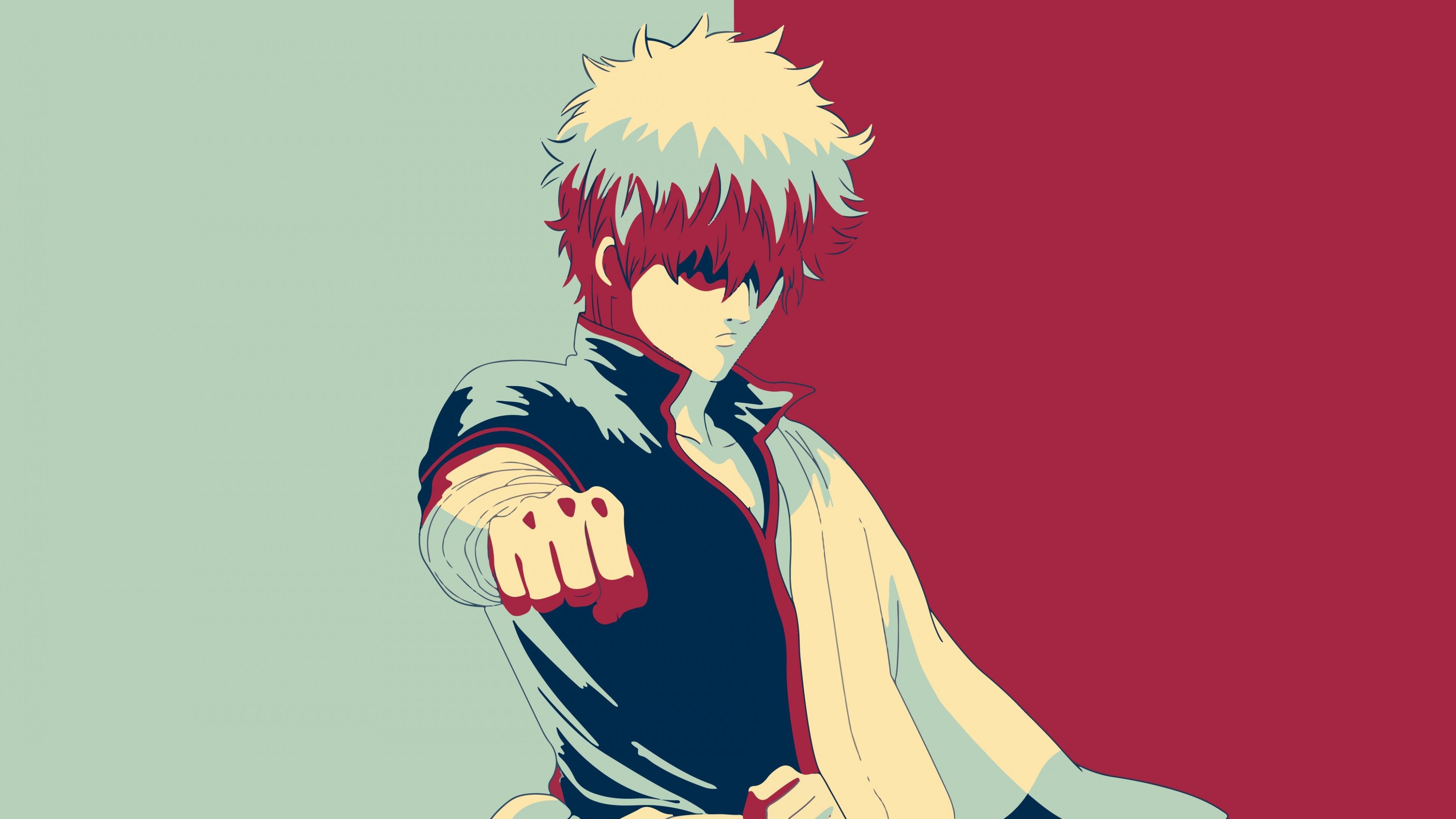 3840x2160 Download Anime boy, Sakata Gintoki, Gintama, art wallpaper, 3840x 4K UHD 16: Widescreen