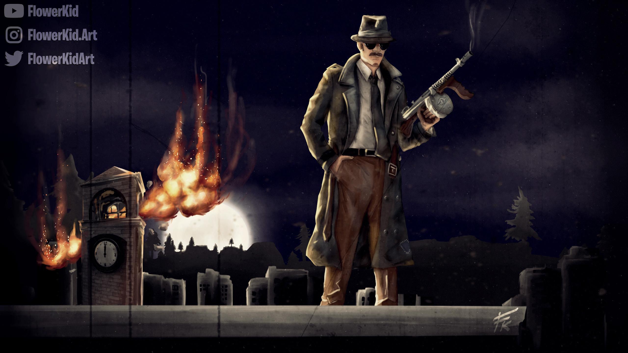 2560x1440 Wallpaper NOIR of Tilted (Animated): FortNiteBR