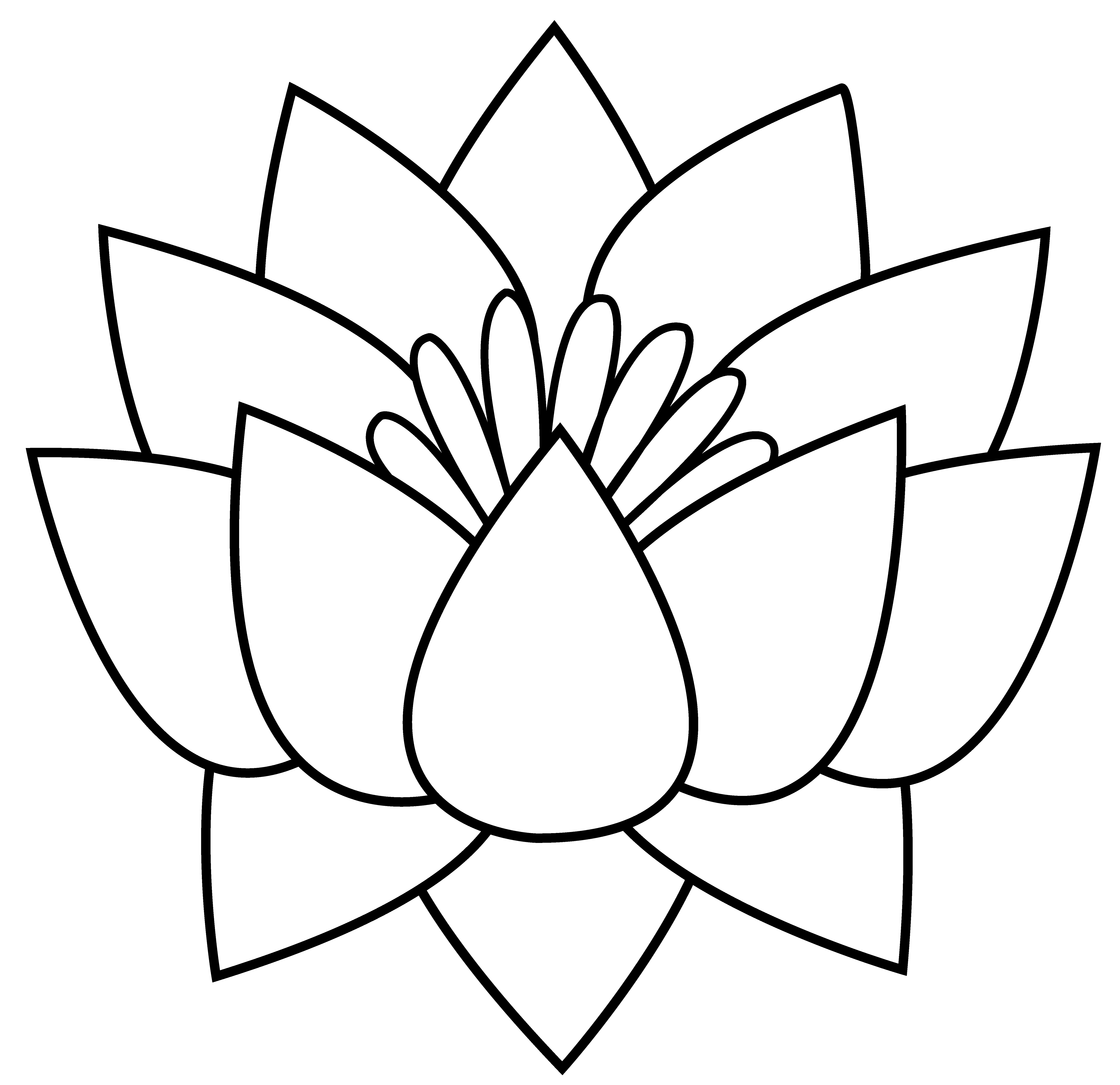5655x5476 White lotus flower clipart royalty free stock
