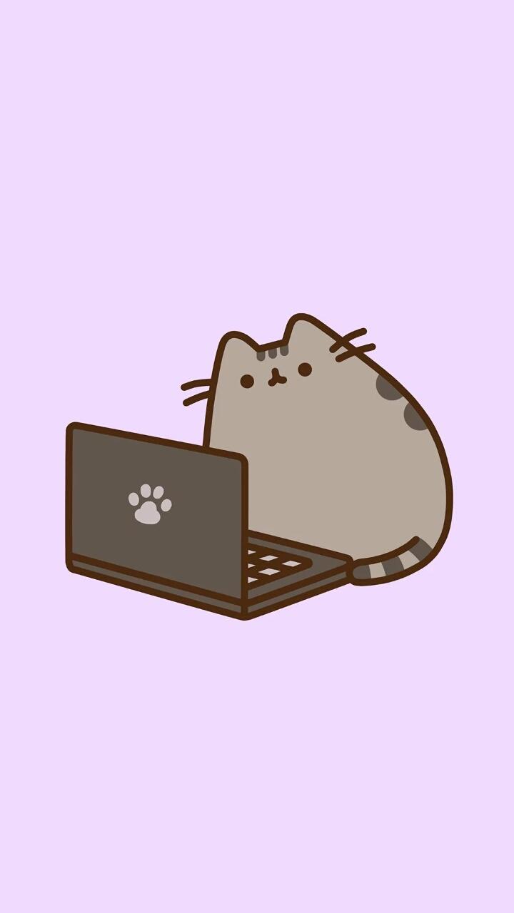 purple pusheen