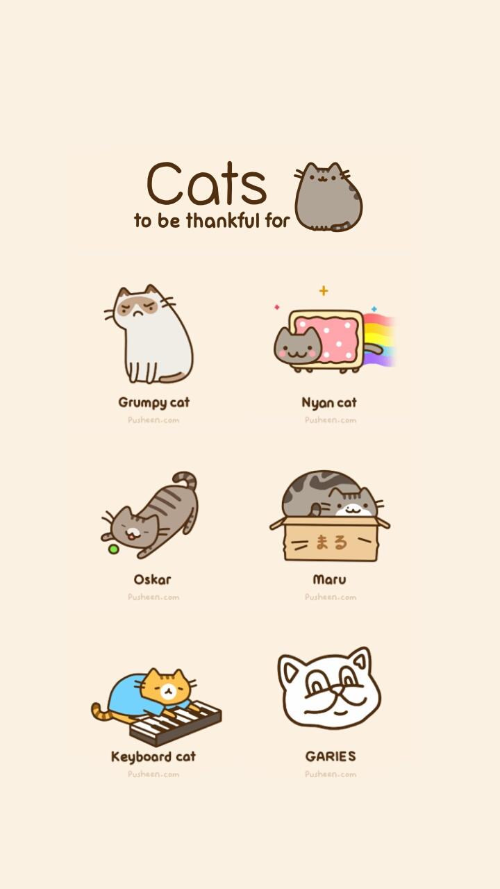 720x1280 Kawaii Pusheen Wallpaper
