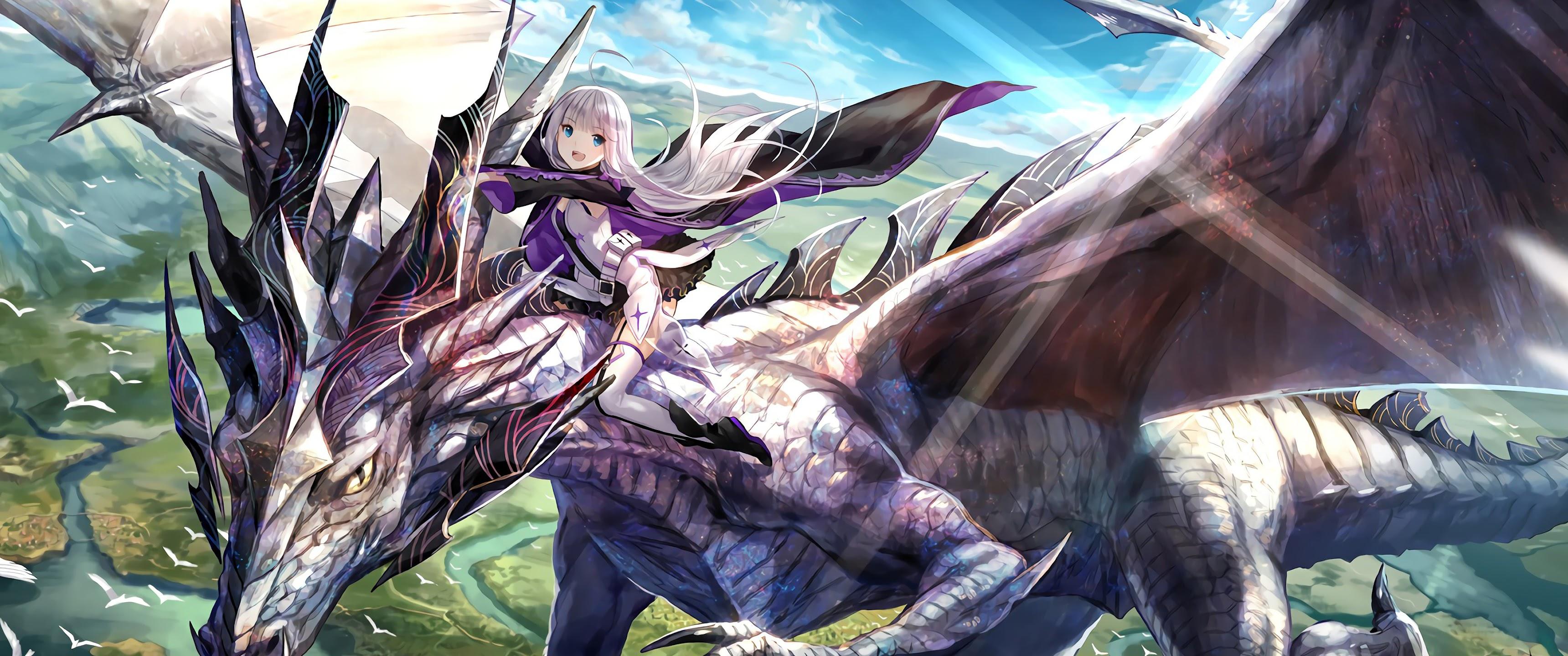 Anime Girl and Dragon Wallpapers Top Free Anime Girl and Dragon