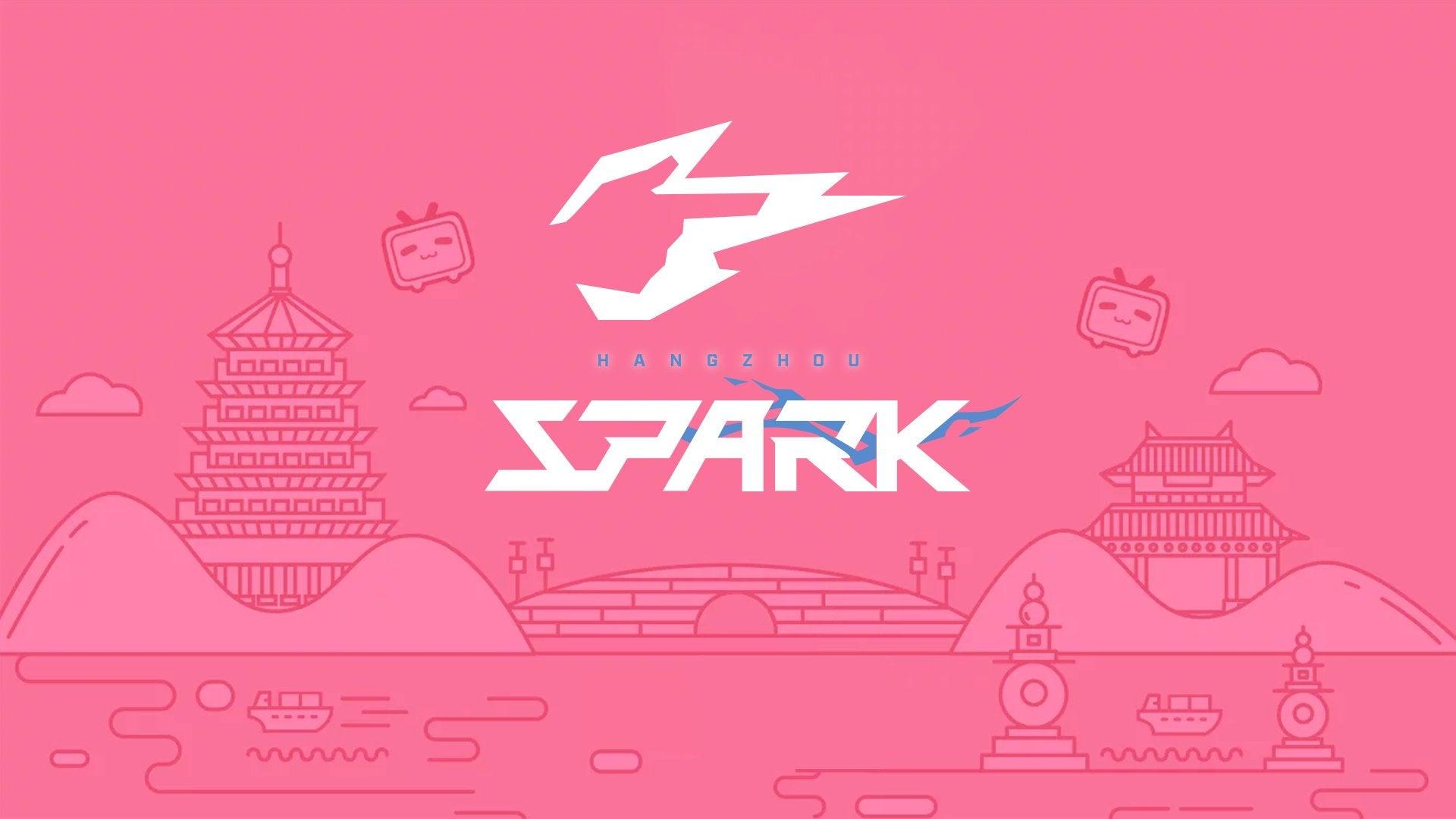 1920x1080 Vectorized Hangzhou Spark's Logo + Made some FRESH wallpaper from it! Enjoy! [Downloadable]: Competitiveoverwatch