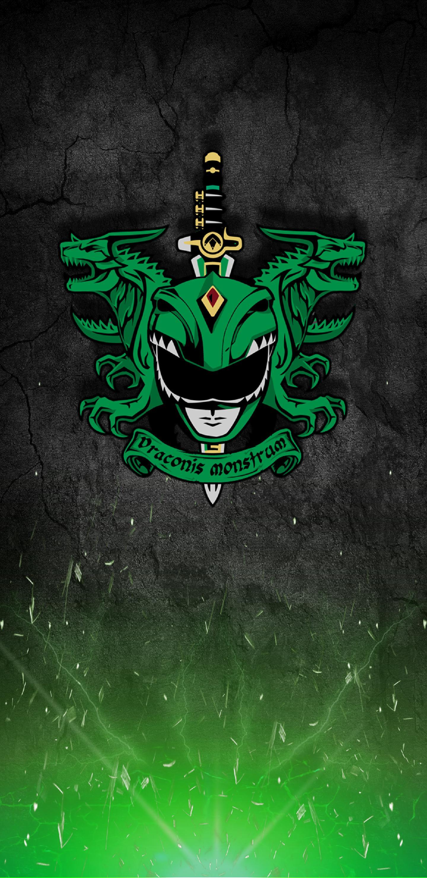 1440x2960 Green Power Ranger Background