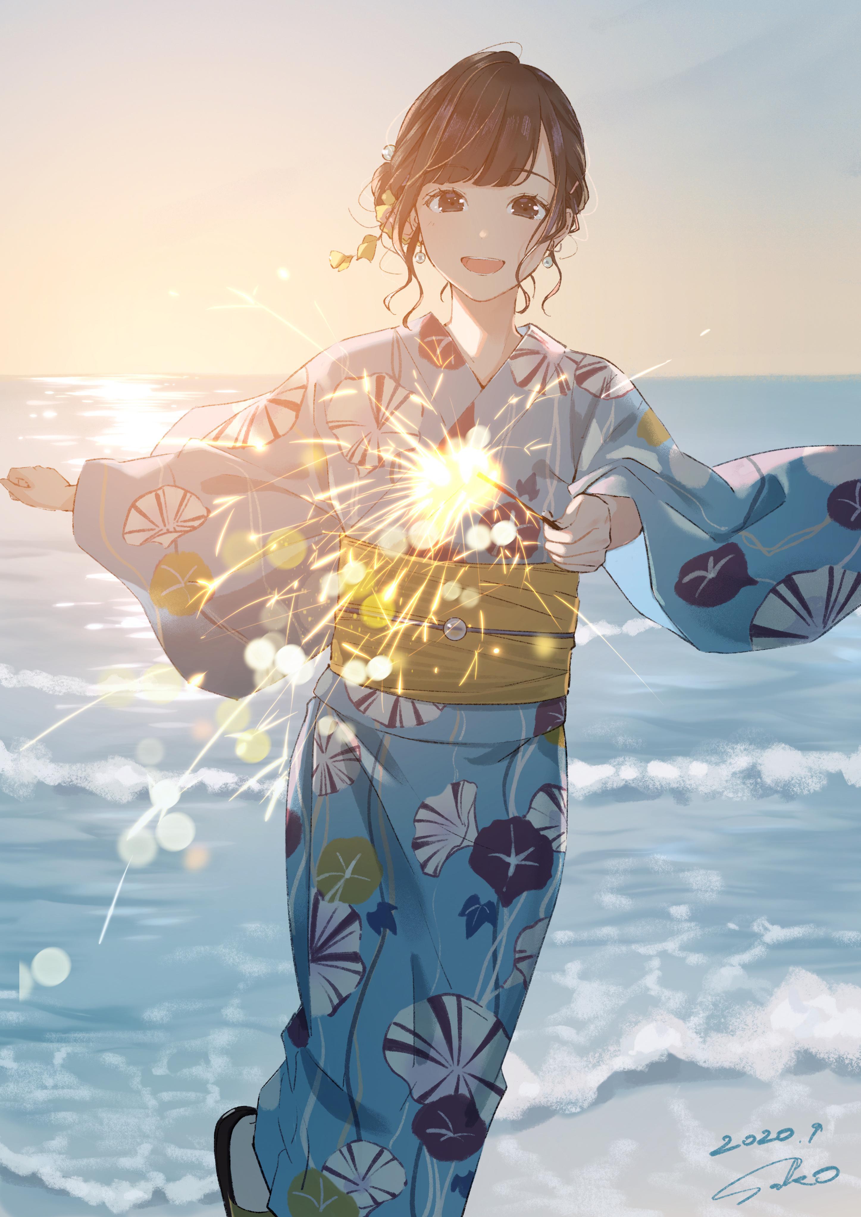 Anime Girl Yukata Wallpapers Top Free Anime Girl Yukata Backgrounds