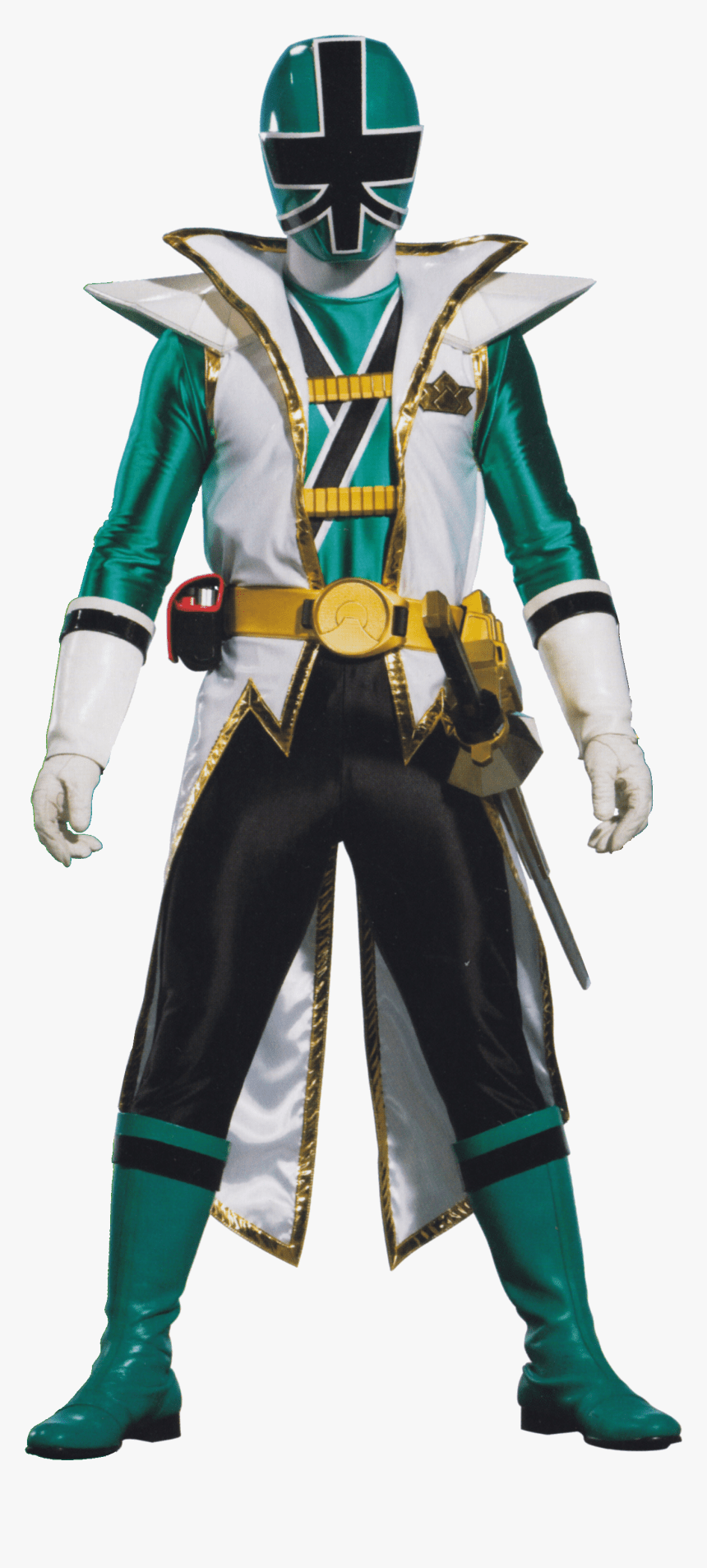 860x1906 Clip Art Image Super Shinken Green Ranger Samurai Gold, HD Png Download