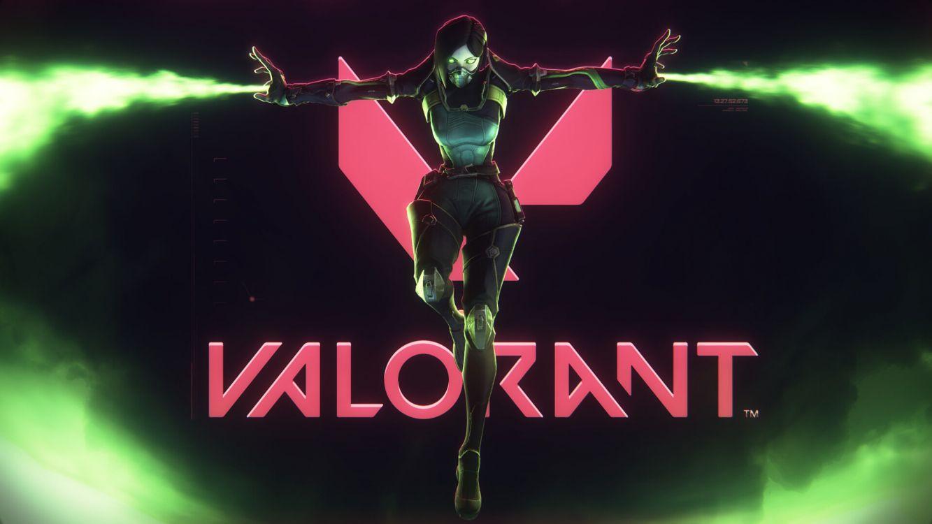 1333x750 Wallpaper VALORANT, Viper Valorant, Jett Valorant, Light, Green, Background Free Image