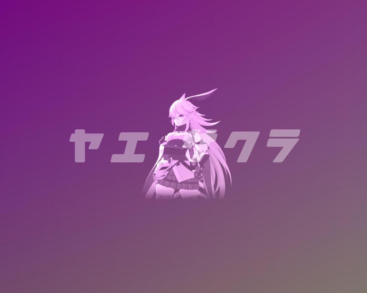 1280x1024 Free download New and improved version of my minimalist wallpaper of Yae Sakura [3500x1969] for your Desktop, Mobile & Tablet. Explore Purple Minimalist Wallpaper. Purple Minimalist Wallpaper, Minimalist Background, Minimalist Wallpaper