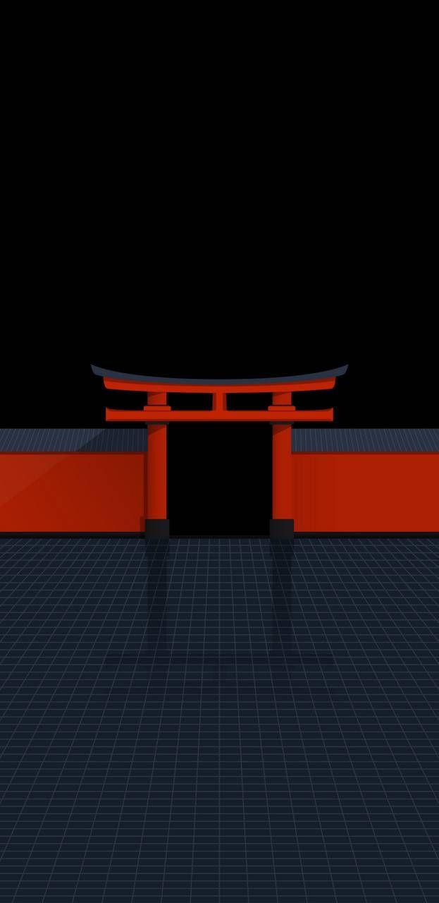 623x1280 Torii Minimal Wallpaper