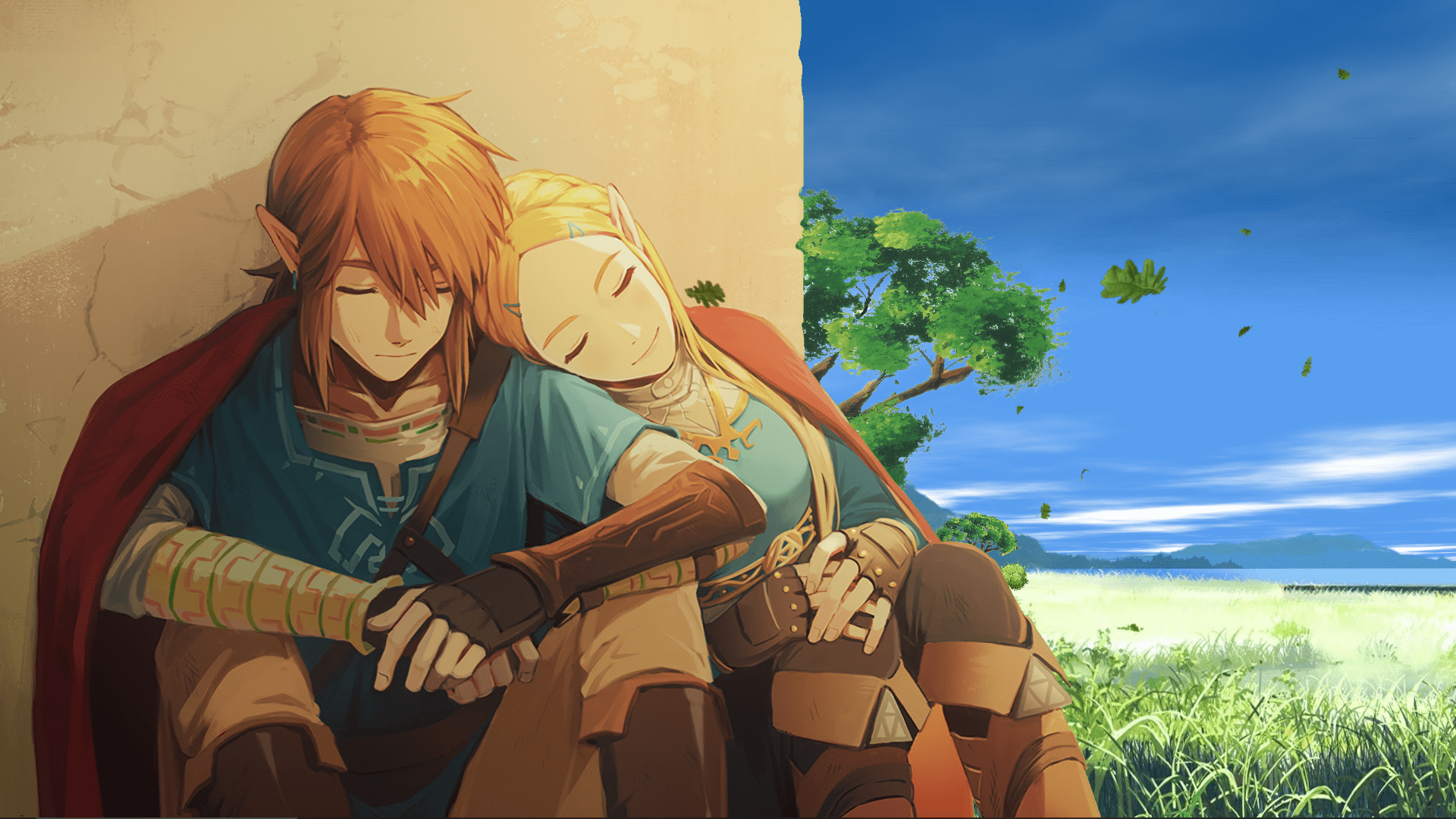 Link and Zelda wallpaper by LolianTriforce - Download on ZEDGE™