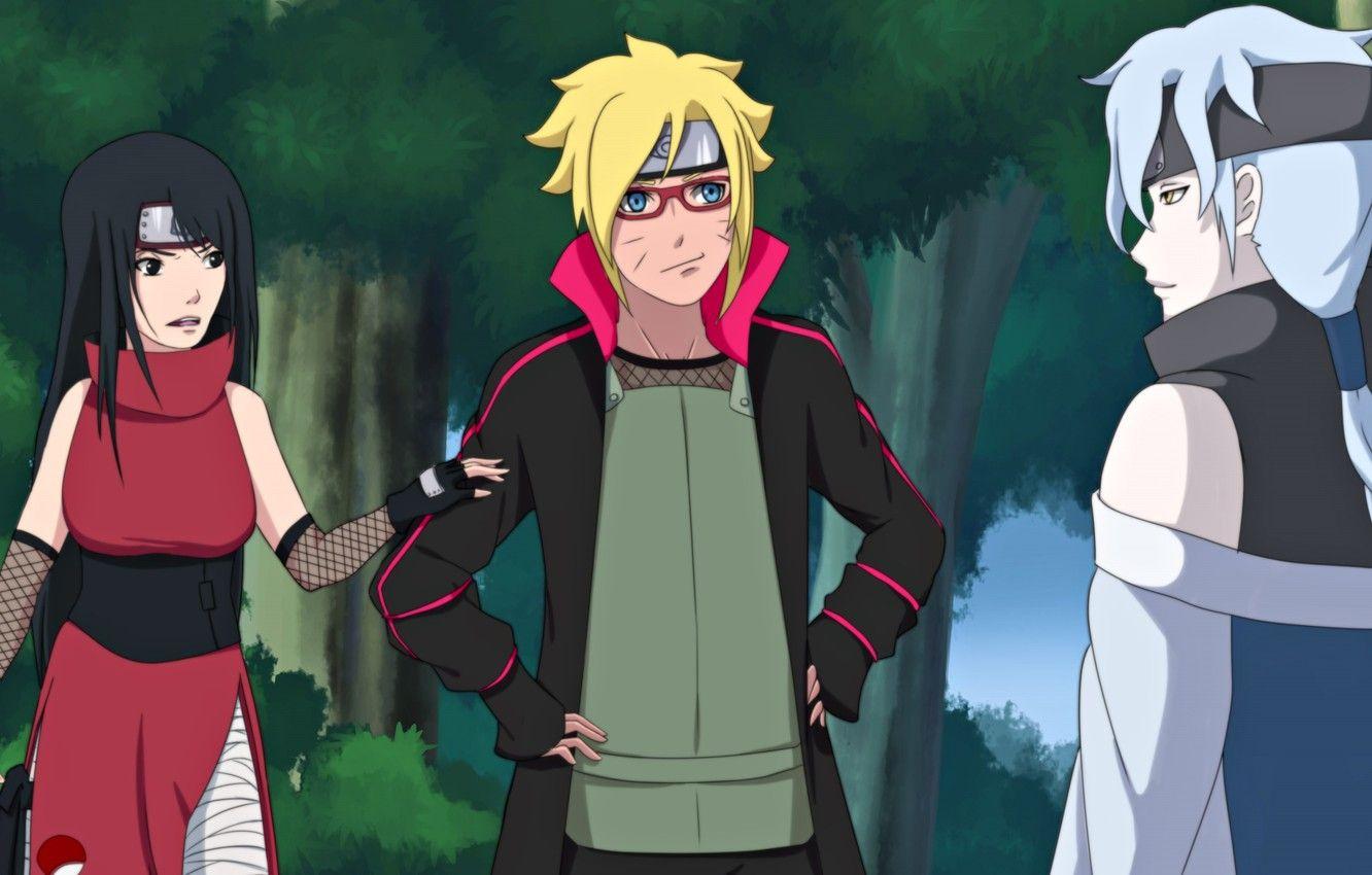 1332x850 Boruto Sarada Mitsuki Wallpaper