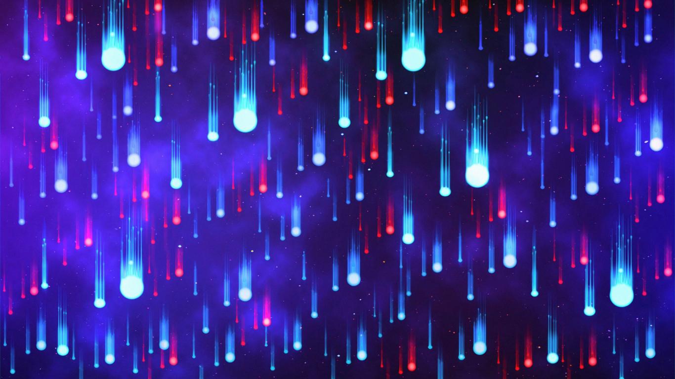 1366x768 Download 1366x768 wallpaper neon art, raindrops, colorful, tablet, laptop, 1366x768 HD image, background, 18580