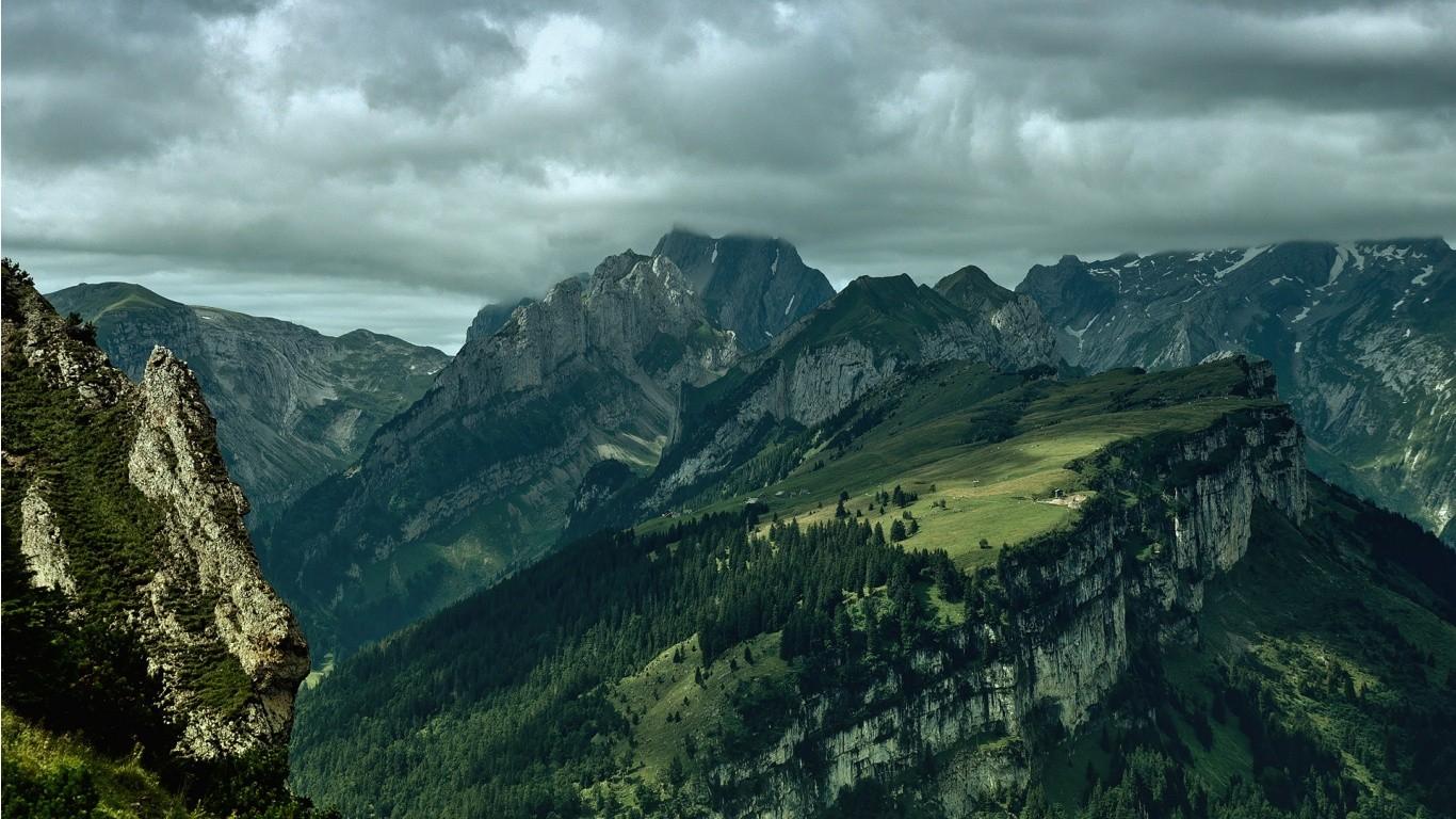 1366x768 Download Wallpaper, Download 1366x768 green abstract mountains artwork 1366x768 wallpaper Wallpaper –Free Wallpaper Download