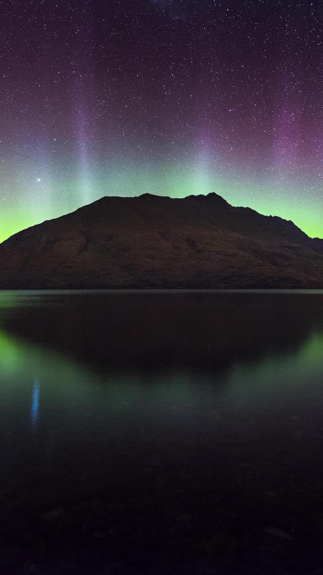 1080x1920 Northern Lights Aurora Mountain Wallpaper - [1080x1920]