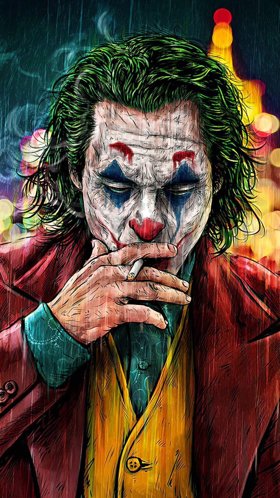 900x1600 Joker Cigratte Smoking IPhone Wallpaper Wallpaper : iPhone Wallpaper