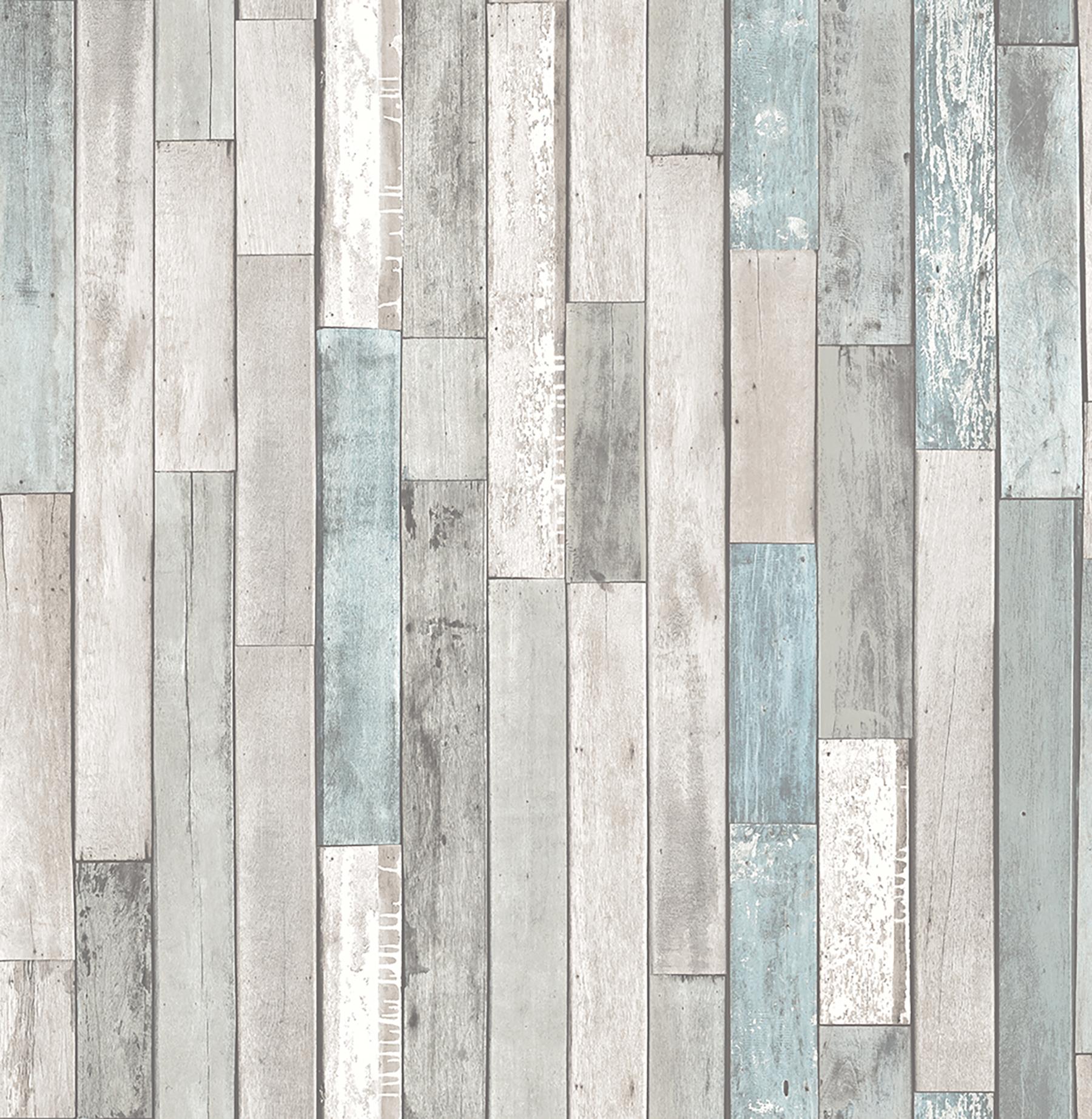 1800x1844 COLOR WHEEL. Barn Board Grey Thin Plank Wallpaper