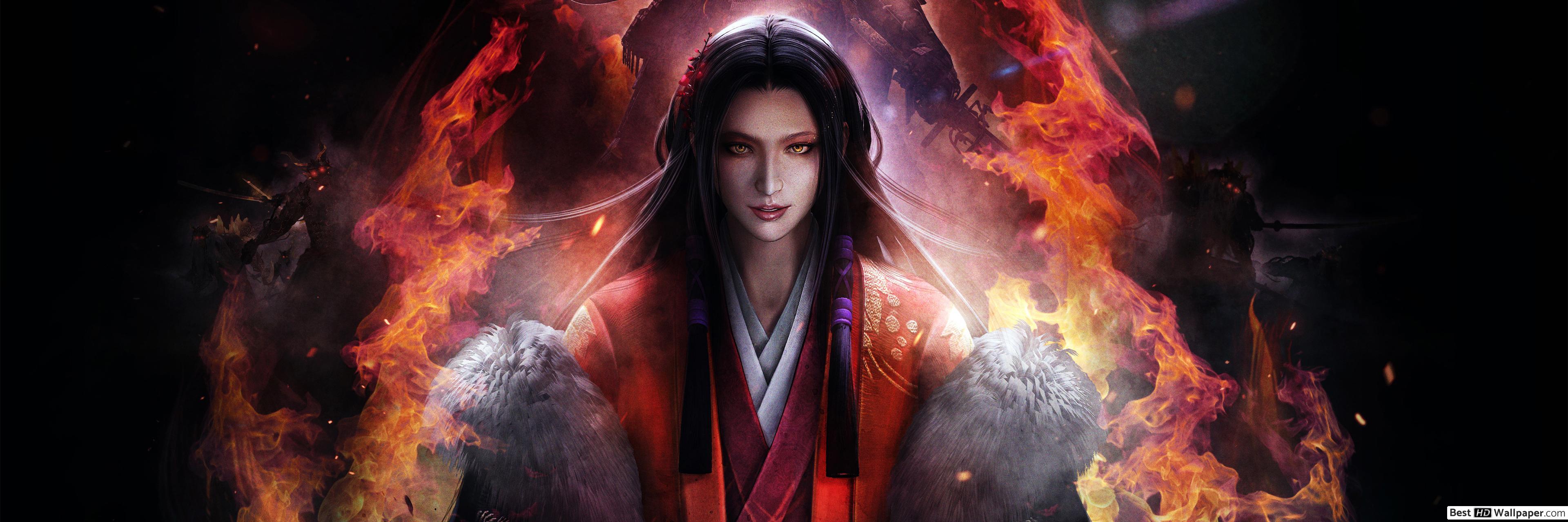 3840x1280 Nioh: Bloodshed's End Chacha HD wallpaper download