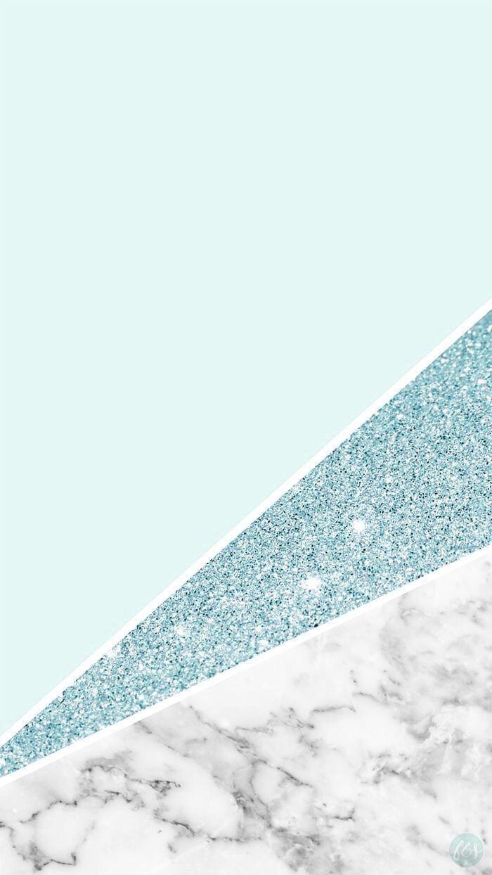 700x1244 Blue Glitter Marble Wallpaper