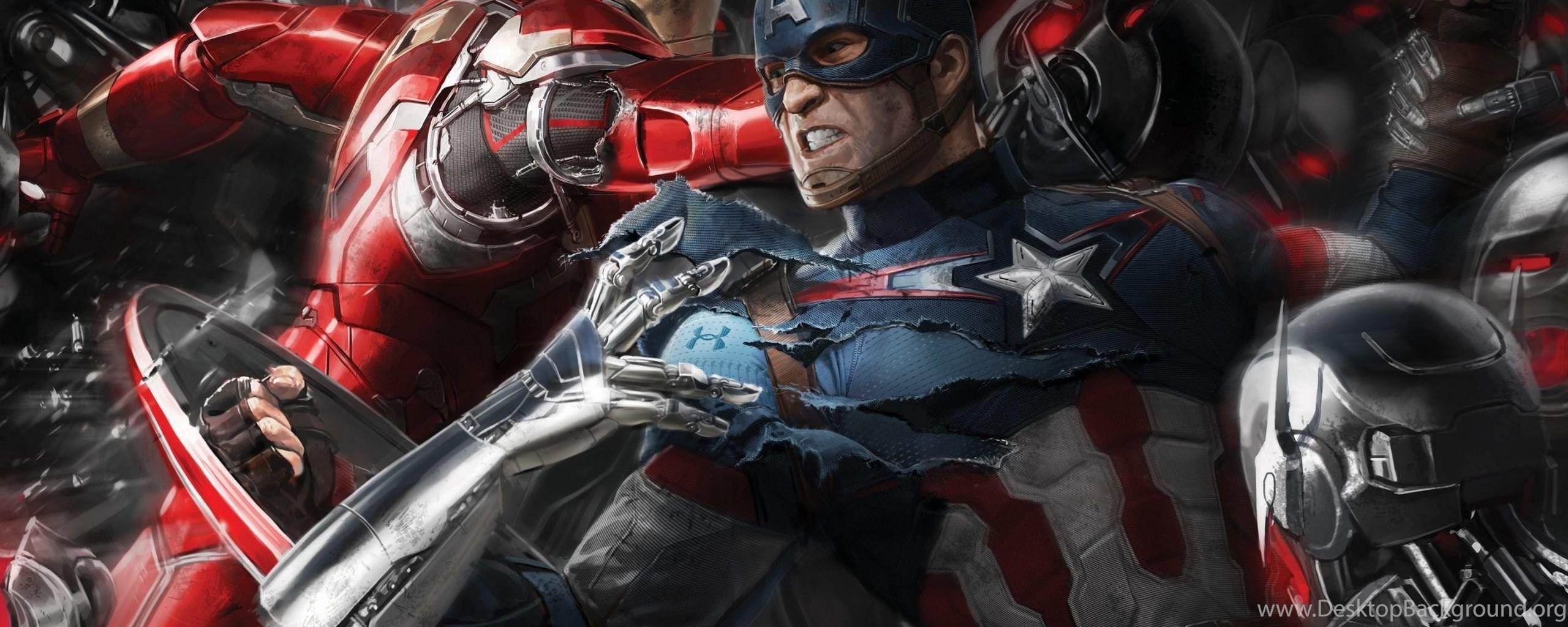 2560x1024 Marvel Avengers Age Of Ultron Wallpaper HD Download Desktop Background