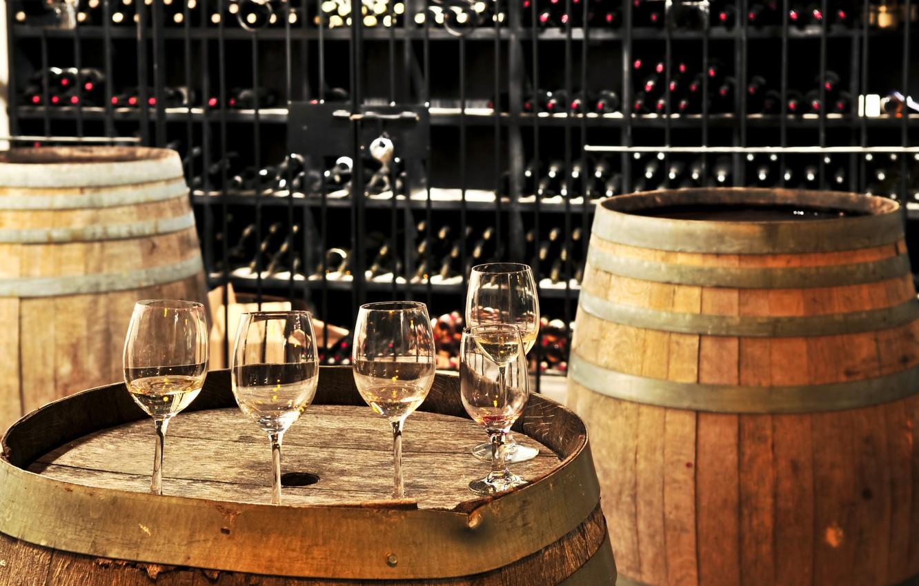1332x850 Wallpaper wine, drinks, cups, barrels image for desktop, section разное