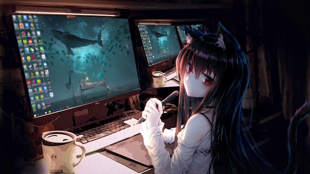 Gaming girl anime
