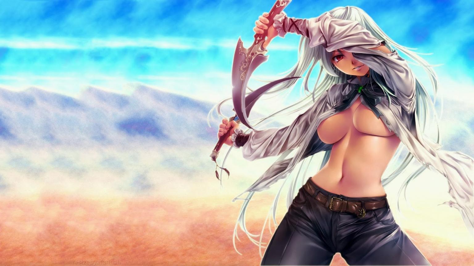 1536x864 Free download anime girl chest daggers [1600x900] for your Desktop, Mobile & Tablet. Explore Anime Gamer Girl Wallpaper. Anime Gamer Wallpaper, Gamer Wallpaper for My Desktop, Gamer Girl Wallpaper