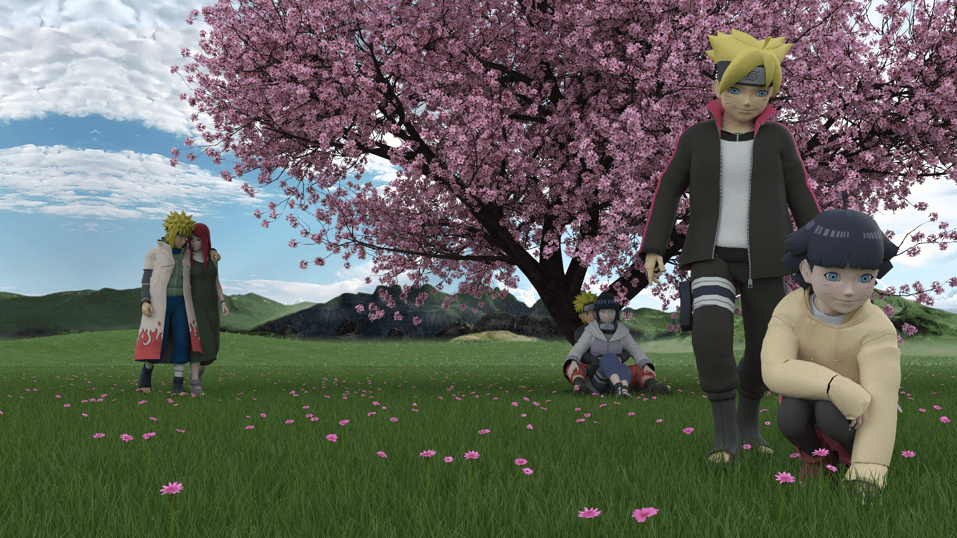 1920x1080 Boruto Uzumaki Himawari Uzumaki Hinata Hy Ga Kushina Uzumaki Minato Namikaze Naruto Uzumaki Wallpaper:1920x1080