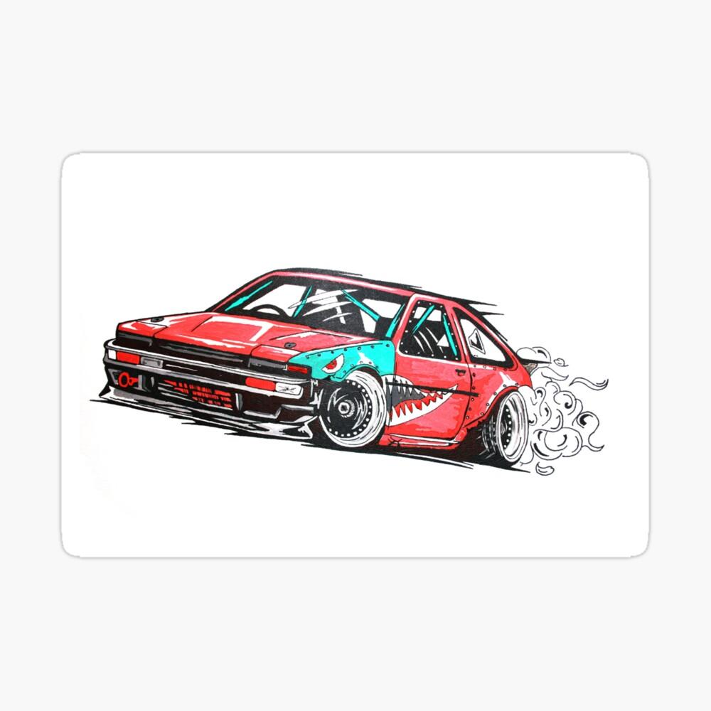 1000x1000 Toyota AE86 Art Board Print