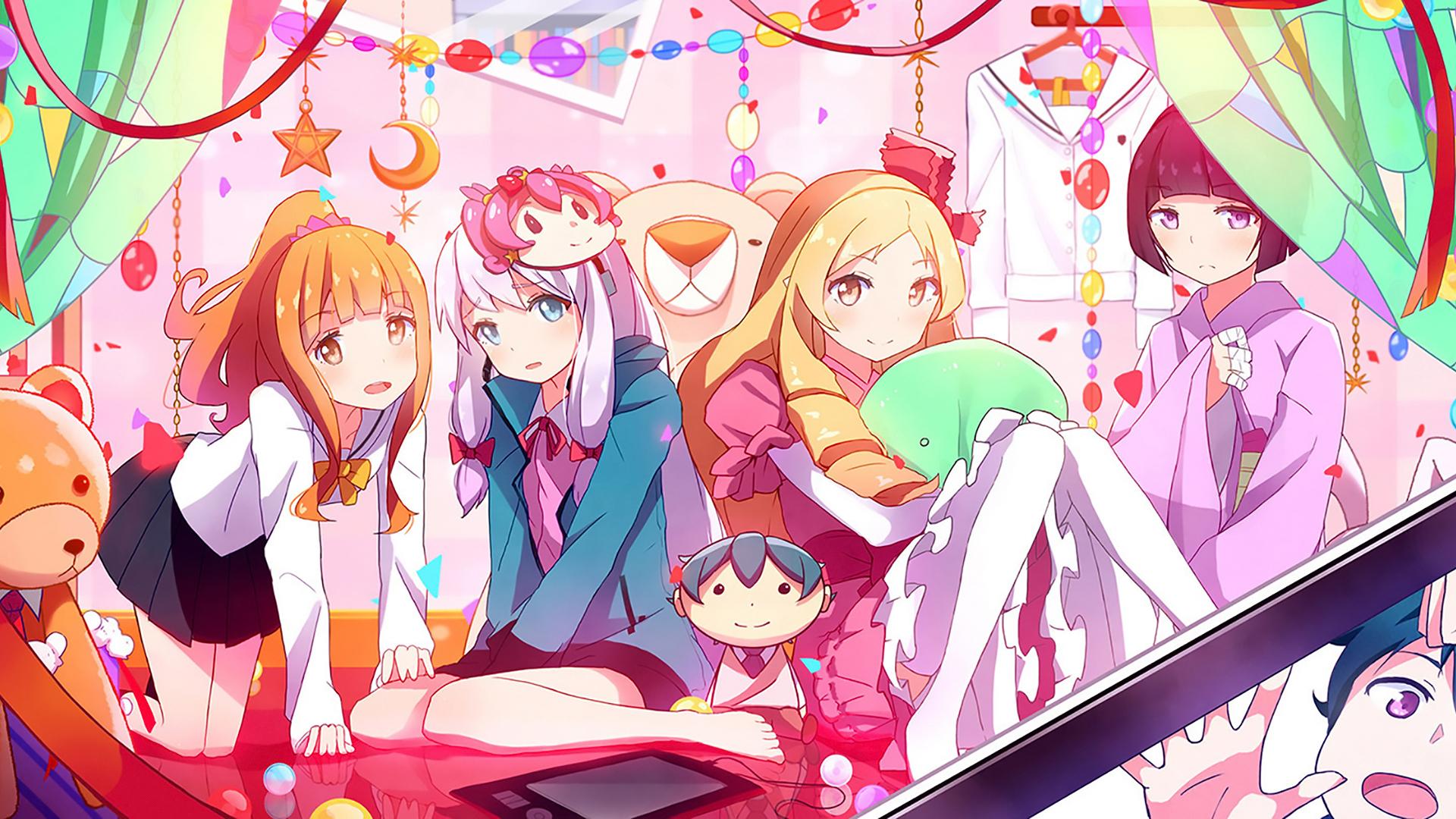 1920x1080 Download Wallpaper From Anime EroManga Sensei With Tags: Computer, Sagiri Izumi, Megumi Jinno, Elf Yamada, Senju Muramasa, Masamune Izumi
