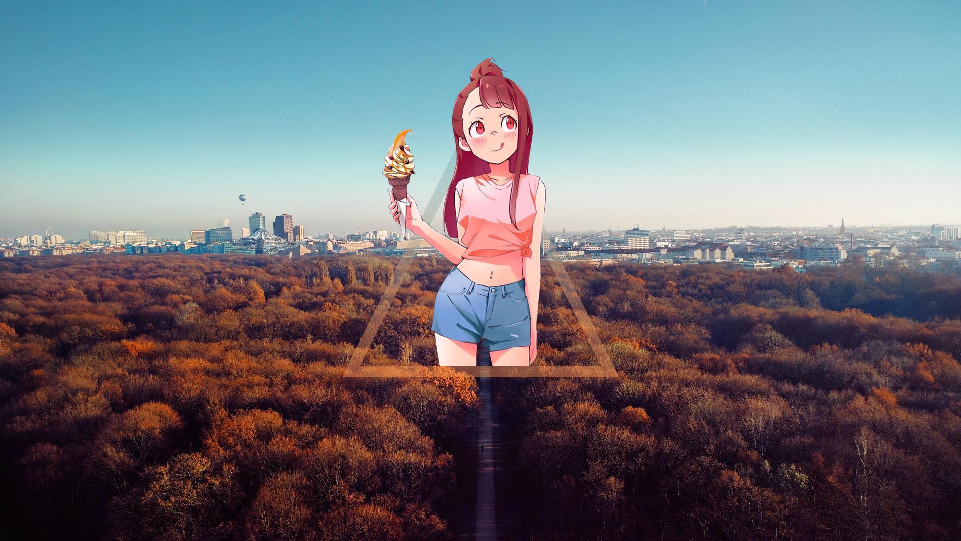 1920x1080 Anime Girl Polyscape HD Wallpaperx1080