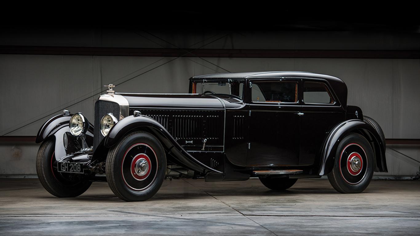 1366x768 Wallpaper Bentley Black vintage Cars 1366x768