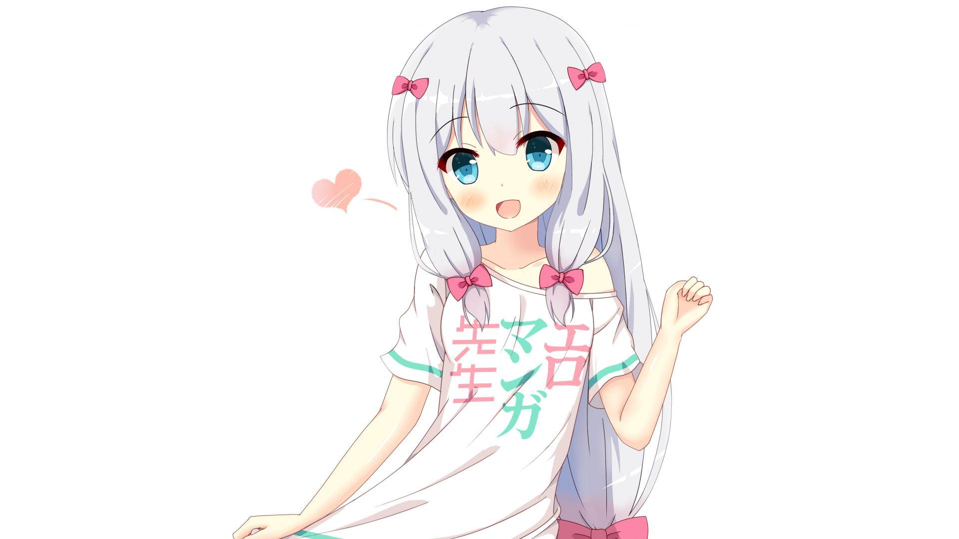 1920x1080 Desktop Wallpaper Izumi Sagiri, Eromanga Sensei, White Hair, 4k, HD Image, Picture, Background, B5clu6