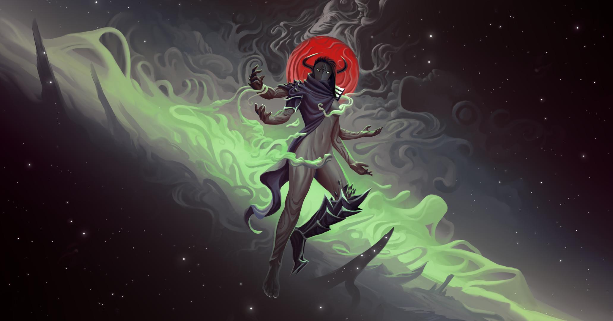 2063x1080 Digital Art Fantasy Art Wisper Artist Nephilim Space Wallpaper:2063x1080