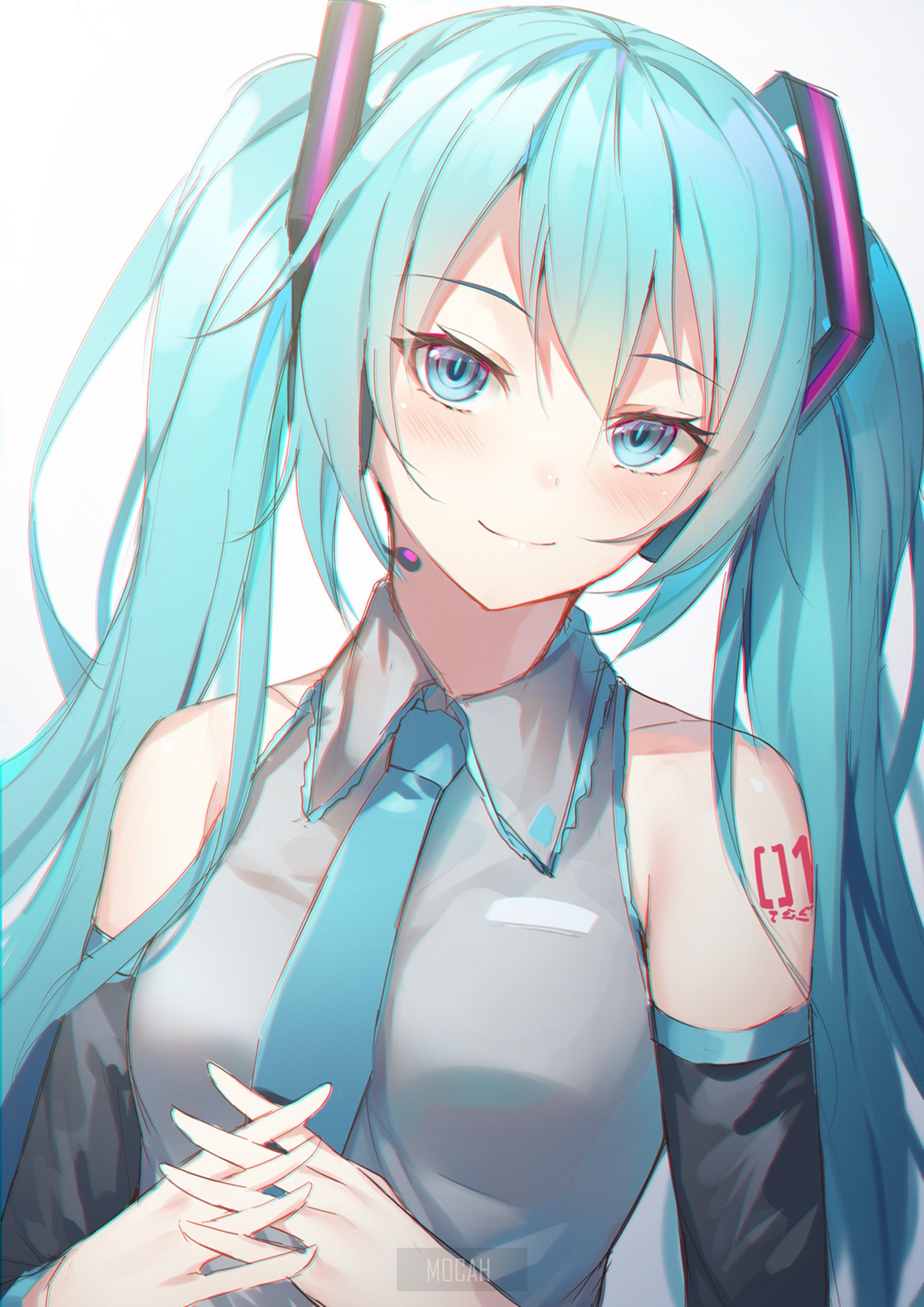 Hatsune Miku Anime Girl 4K Ultra HD Mobile Wallpaper