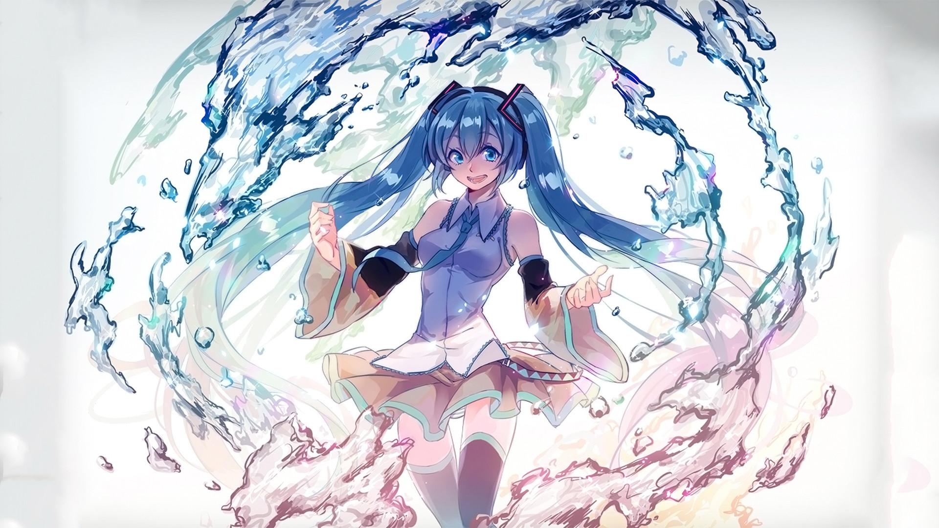 1920x1080 Desktop Wallpaper Hatsune Miku, Water, Anime Girl, HD Image, Picture, Background, 402277