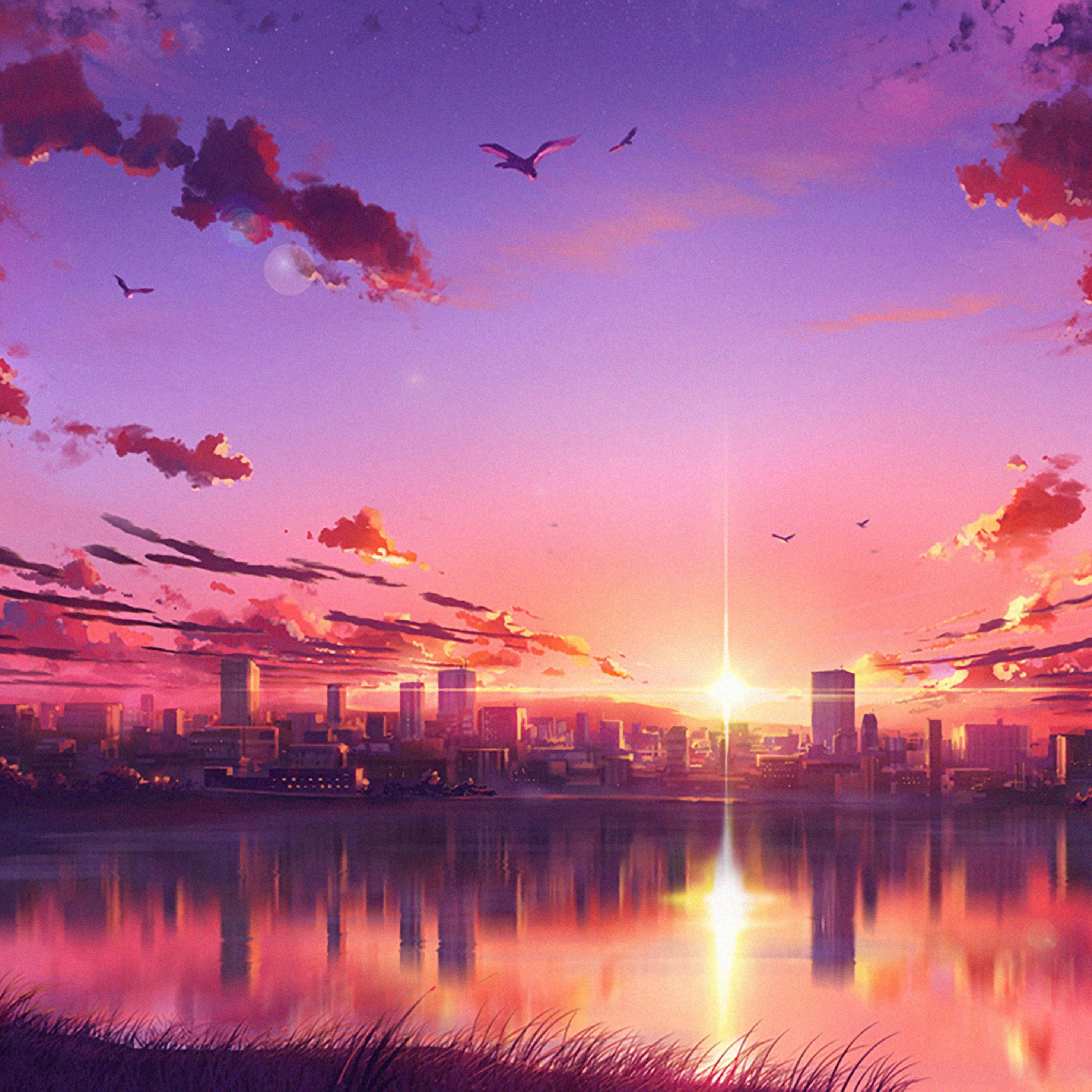 Anime Aesthetic Sunset Wallpapers - Top Free Anime Aesthetic Sunset ...