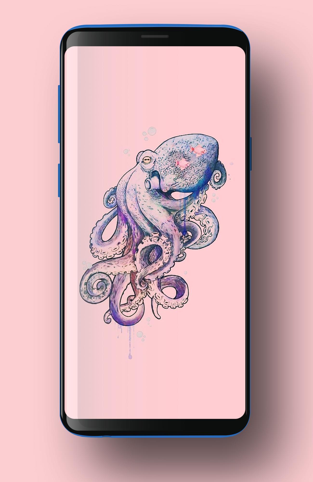 1300x2000 Cute Octopus Wallpaper HD for Android