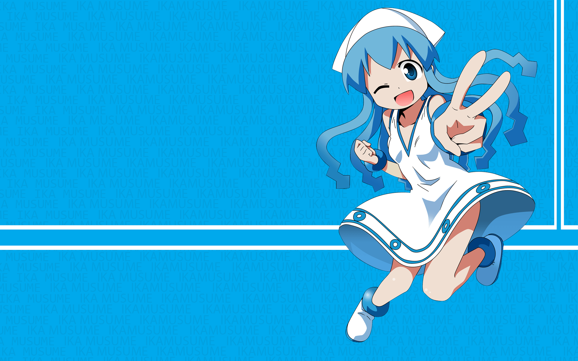1920x1200 Shinryaku Ika Musume Anime Girls Ika Musume Wallpaper:1920x1200