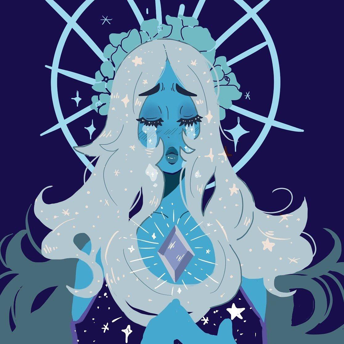 1116x1116 Sick and feeling blue. Steven universe diamond, Steven universe wallpaper, Blue diamond steven universe