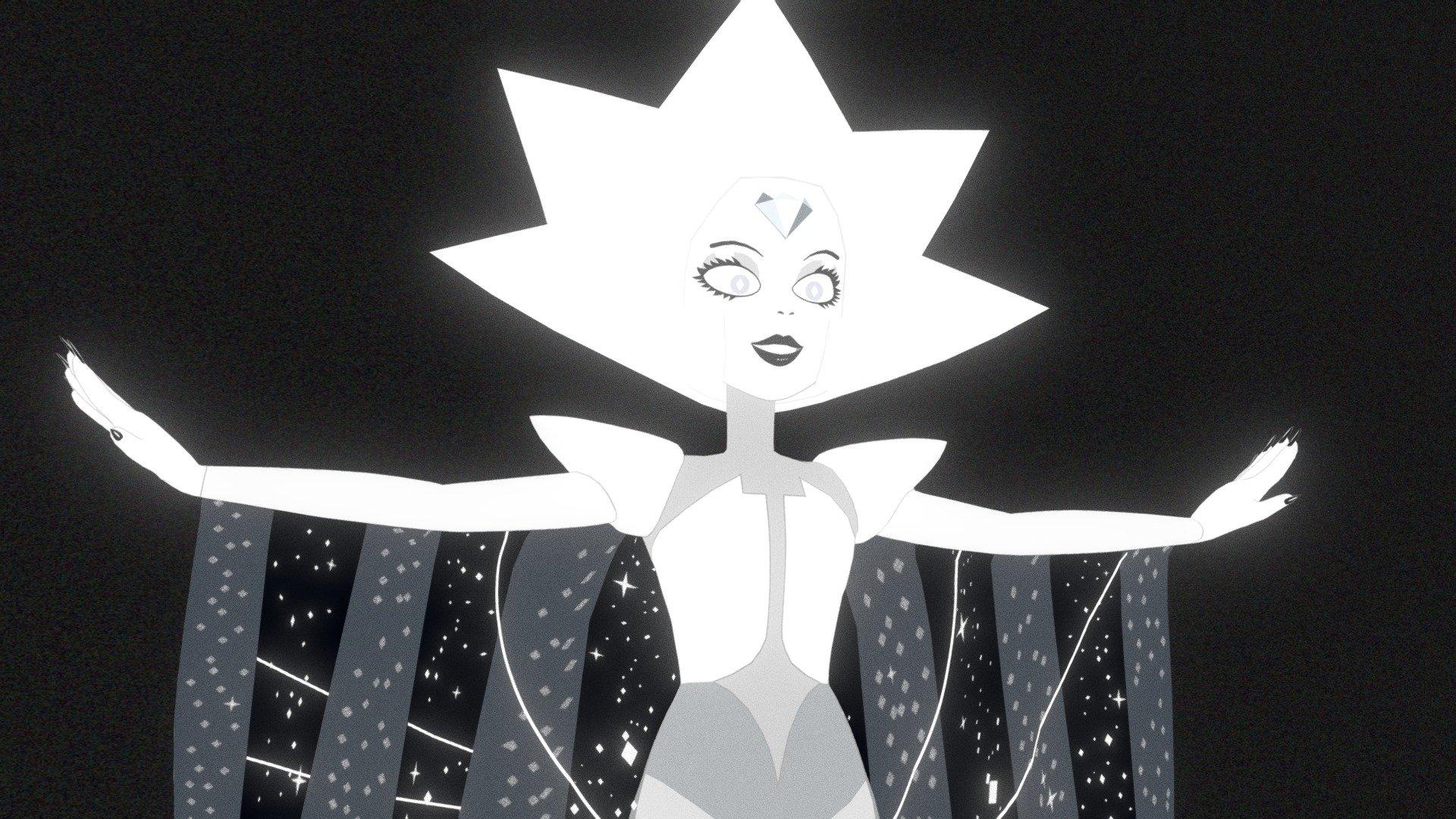 Белый алмаз. Белый Алмаз Вселенная Стивена. Вселенная Стивена 3 алмаза. Steven Universe White Diamond 3d. Белый Алмаз 3д модель Стивен.