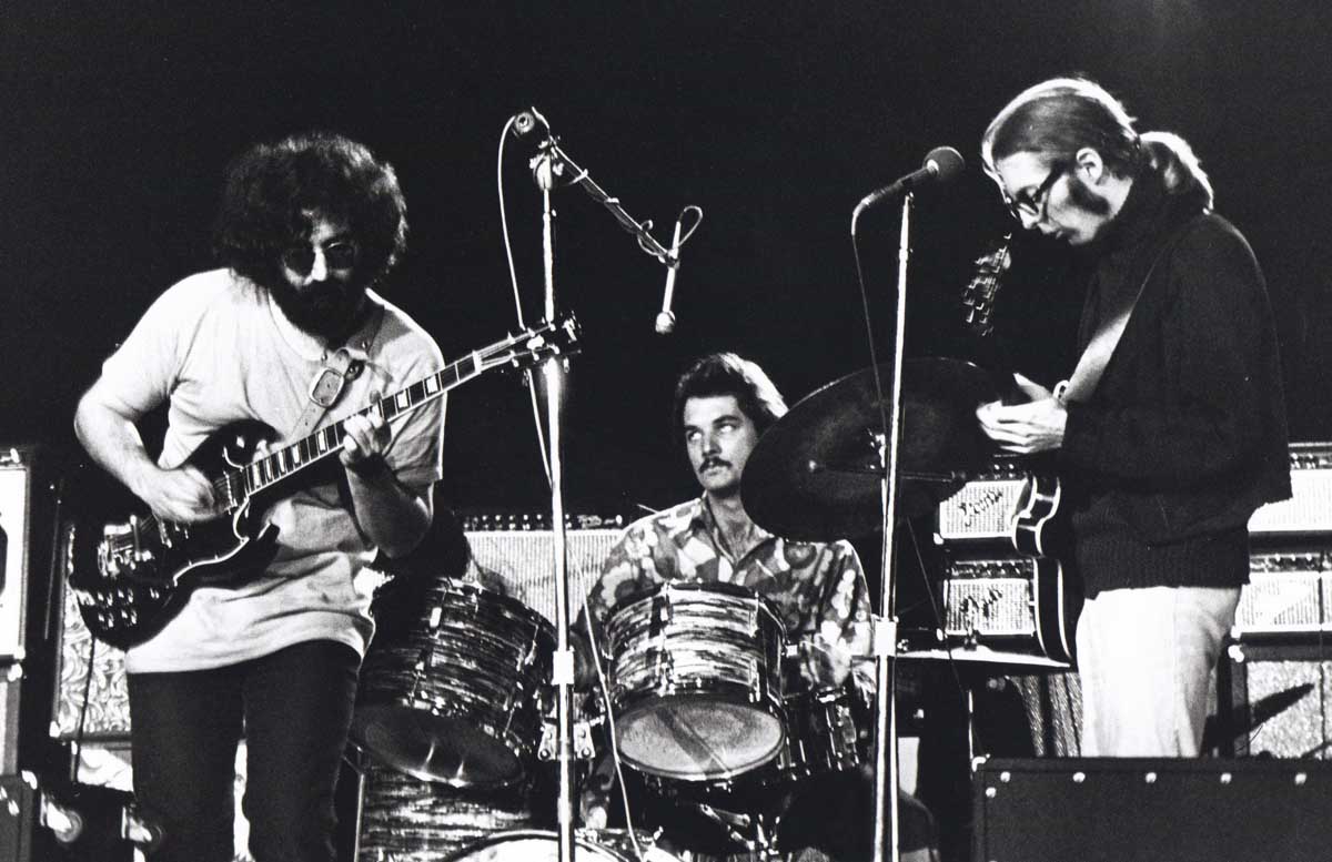 1200x777 From left: Jerry Garcia, Bill Kreutzmann and Phil Lesh of the Grateful Dead, performing at the Miami Pop Festival in December 1968. Photo © Bill Mankin