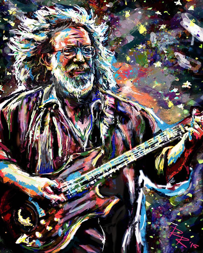840x1050 Jerry Garcia Art Dead from RockChromatic