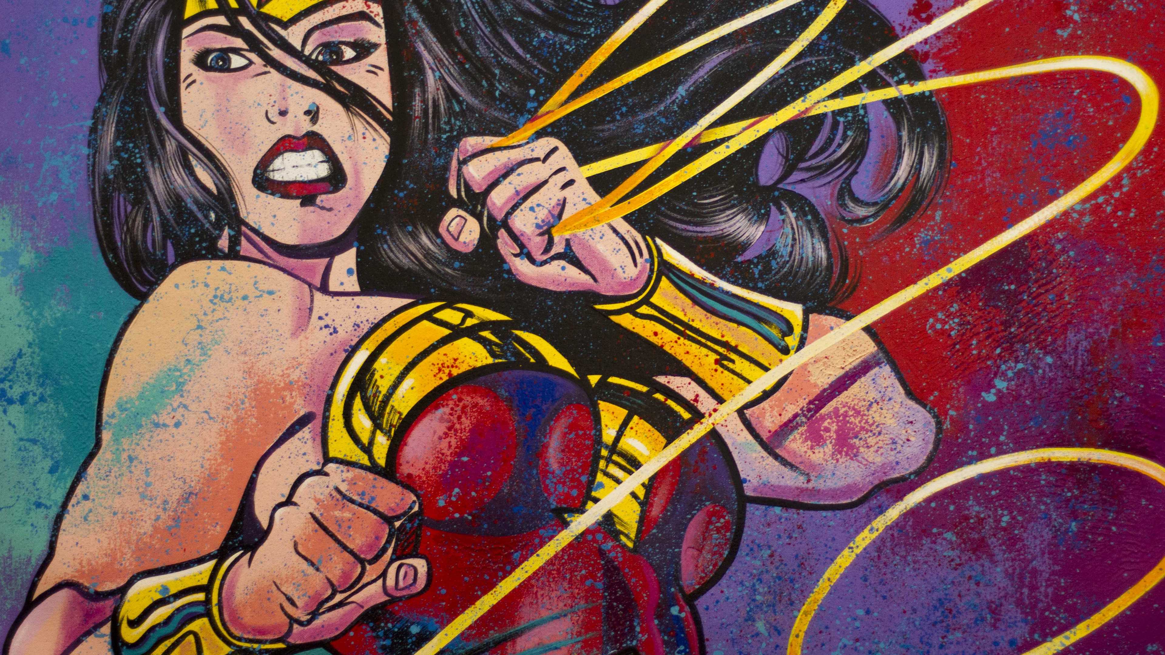 3840x2160 Wallpaper 4k Wonder Woman Painting Arts 4k Wallpaper