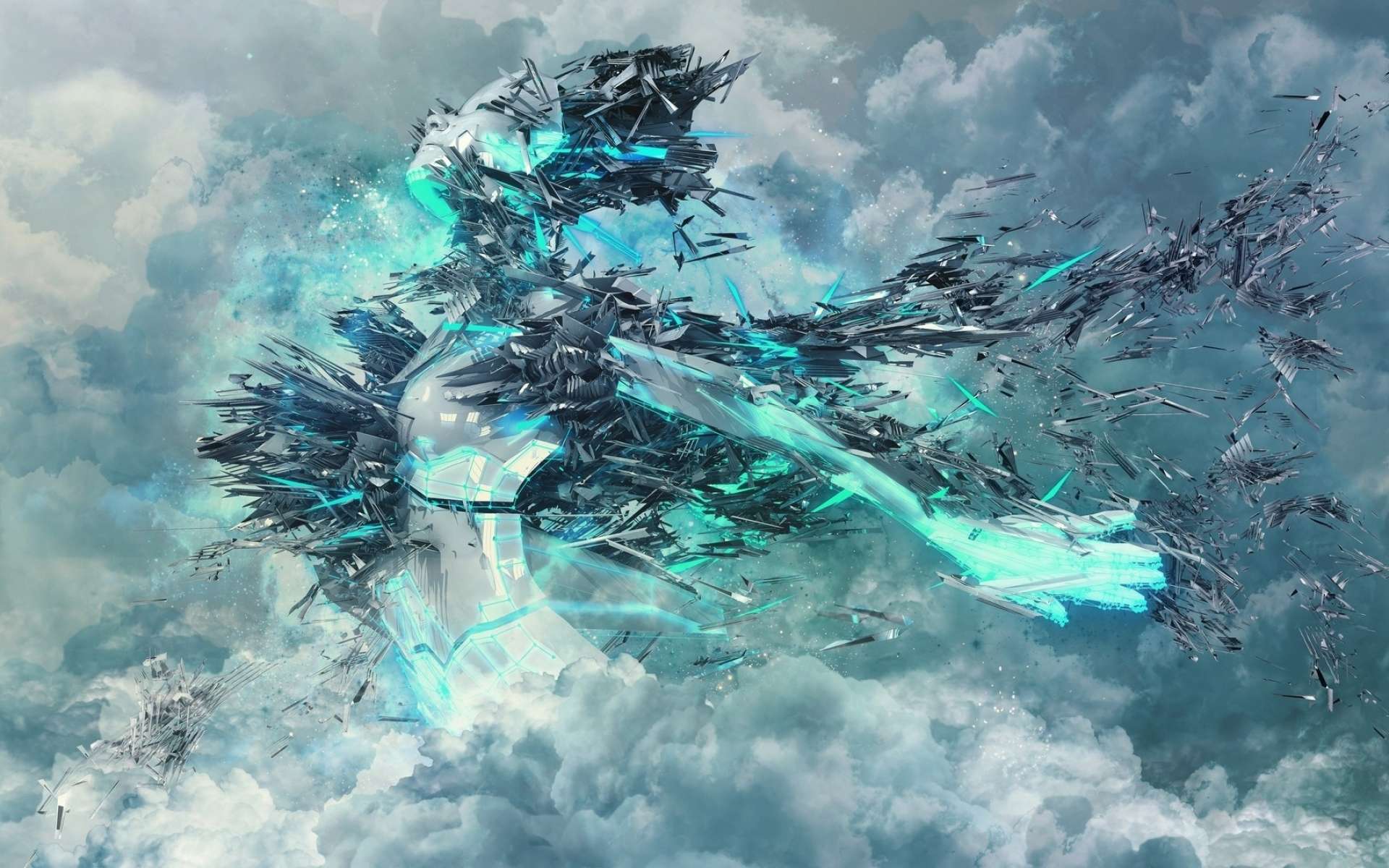 1920x1200 Women Abstract Art Wallpaper