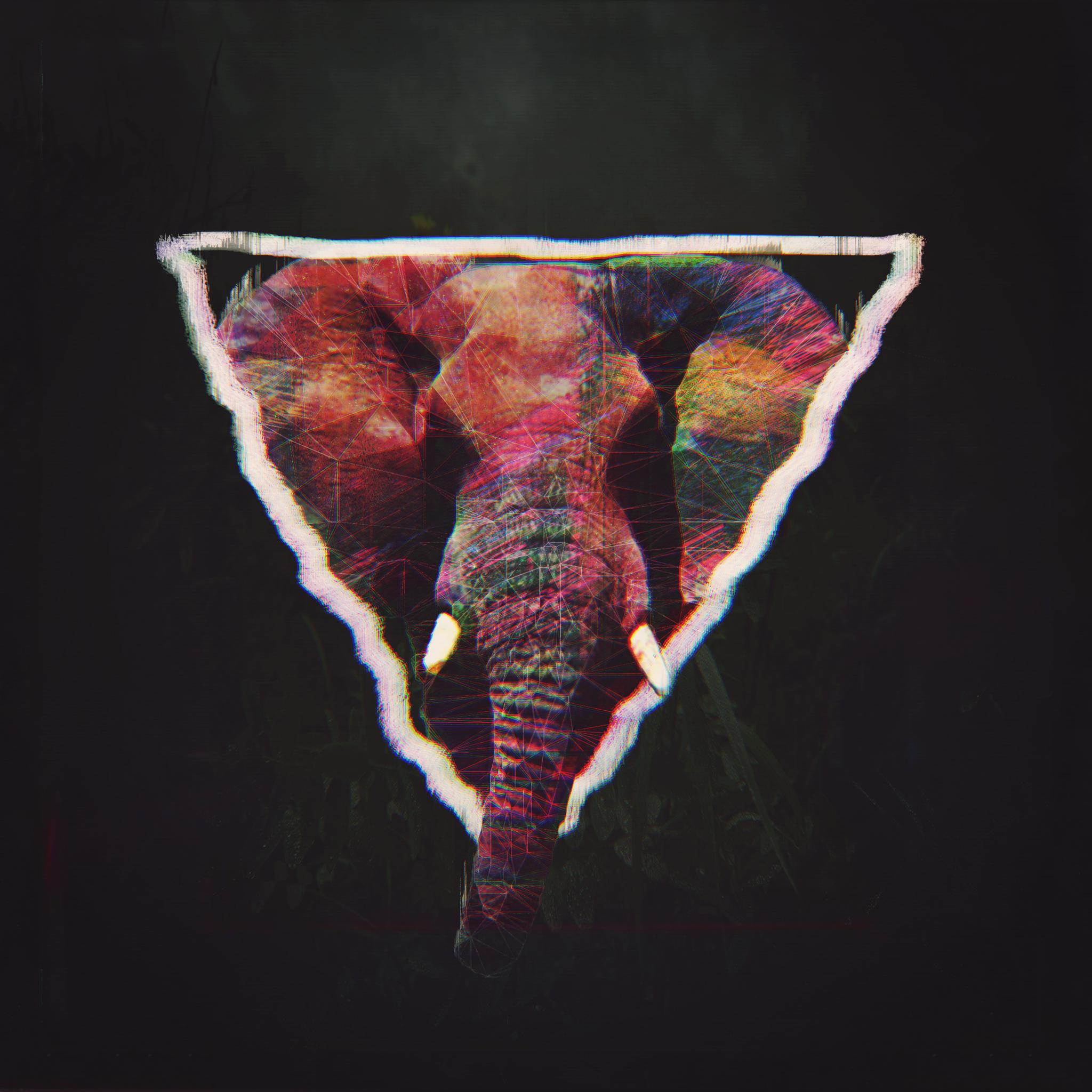 2048x2048 Glitch Elephant Art iPad Air HD 4k Wallpaper, Image, Background, Photo and Picture
