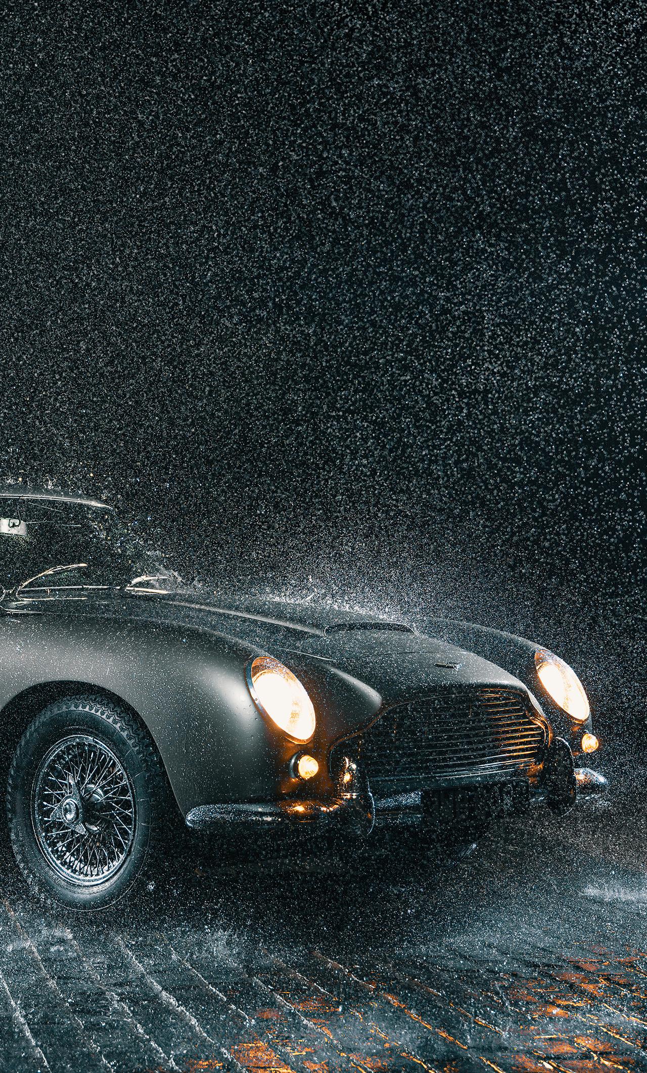 1280x2120 Aston Martin Db5 In Rain 5k iPhone HD 4k Wallpaper, Image, Background, Photo and Picture