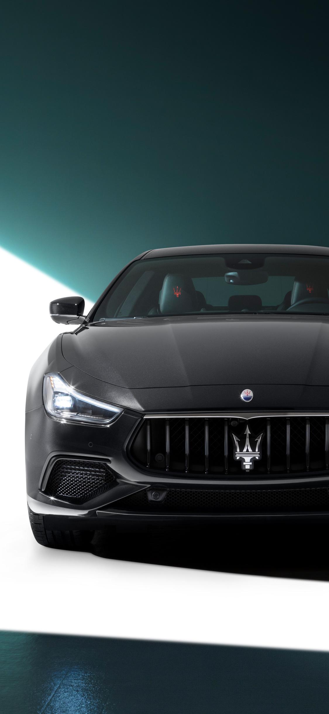 1125x2436 Maserati Ghibli S Q4 GranSport Nerissimo Pack 2021 iPhone XS, iPhone iPhone X HD 4k Wallpaper, Image, Background, Photo and Picture