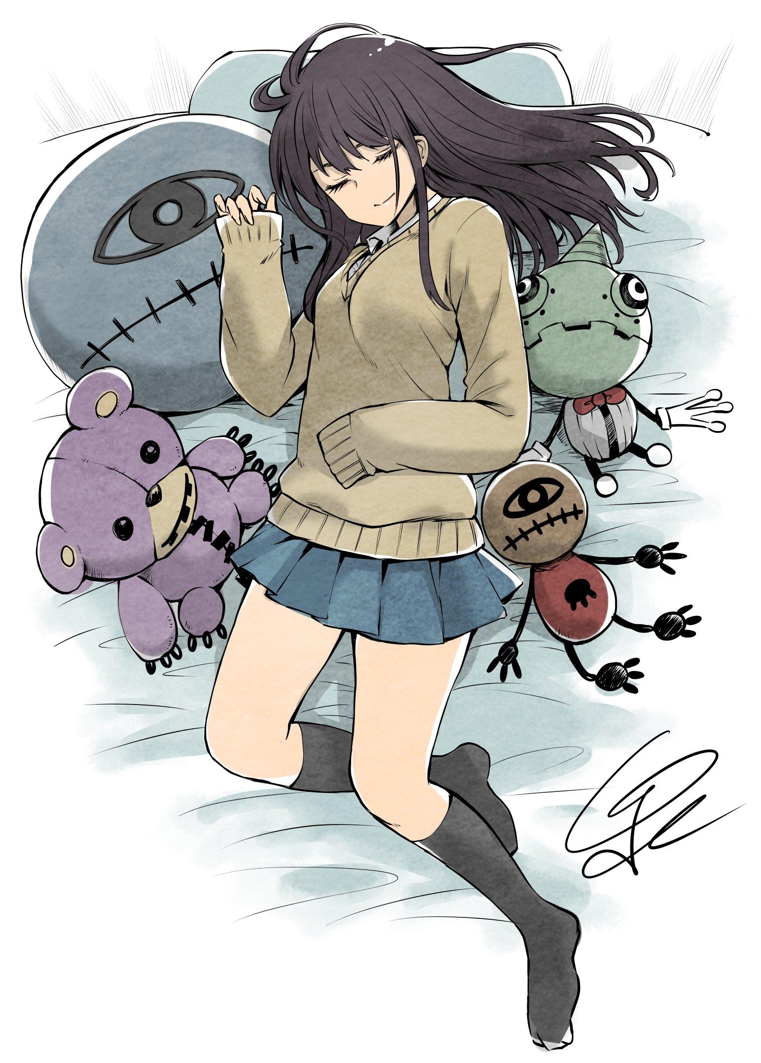 1543x2153 ART Peaceful Sleeping Miko Chan by Tomoko izumi: Mieruko