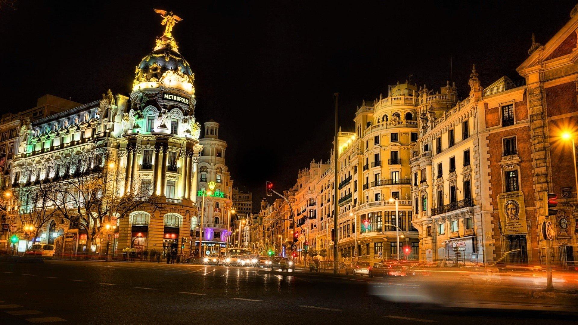 1920x1080 Evening in Madrid HD Wallpaper